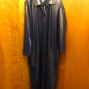 Bar III Blue Trench Coat Timeless Elegance